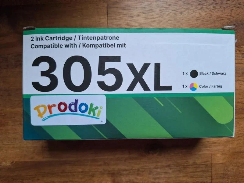 Cartouches d’encre 305XL – Noir + Couleur – compatibles HP – neuves